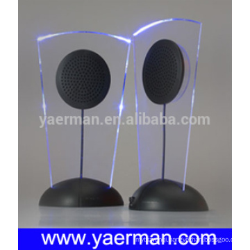 stereo speaker with crystal illuminating LED (YM-20)